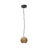 Lampa wisząca BASIC TEXTURE MOD461PL-01BG oprawa w kolorze czerni i drewna MAYTONI