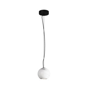 Lampa wisząca BASIC TEXTURE MOD461PL-01W oprawa w kolorze czerni i bieli MAYTONI