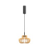Lampa wisząca NAMIKI MOD465PL-L12BK2 oprawa w kolorze czerni i drewna MAYTONI