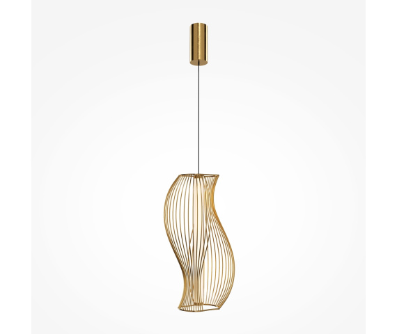 Lampa wisząca SHADOWS MOD263PL-L20BS3K oprawa w kolorze złotym MAYTONI