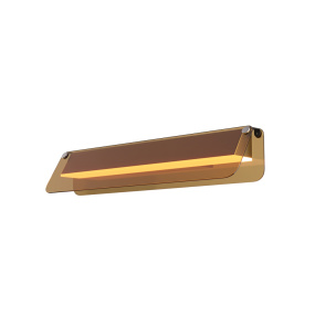 Kinkiet FLAT MOD296PL-L20BC3K oprawa w kolorze czarnym z bursztynowym kloszem MAYTONI
