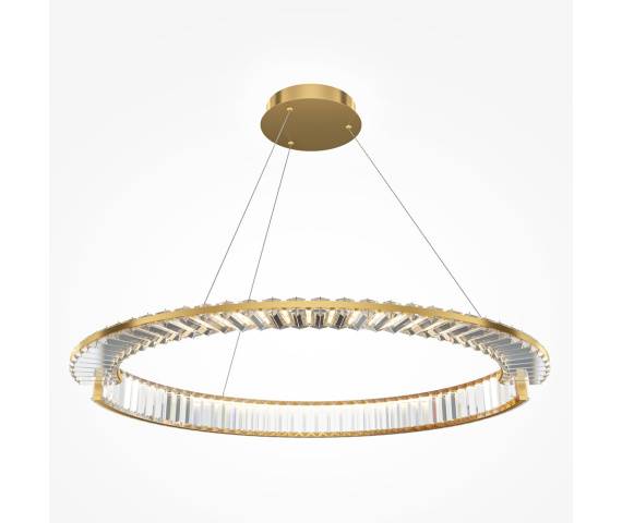 Lampa wisząca KRONE P097PL-L45BS3K oprawa w kolorze mosiądzu MAYTONI