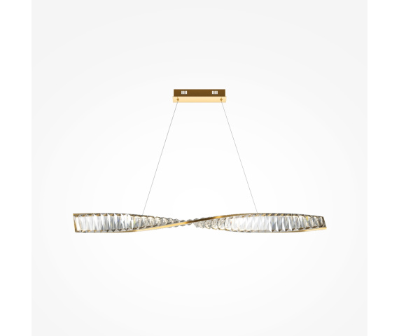 Lampa wisząca KRONE P097PL-L28BS3K oprawa w kolorze mosiądzu MAYTONI