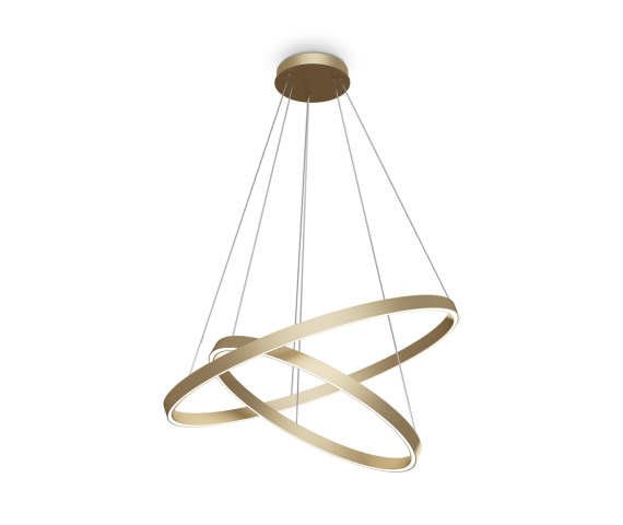Lampa wisząca RIM MOD058PL-L74BS4K w kolorze mosiądzu MAYTONI