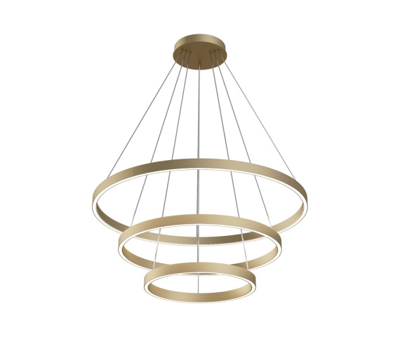 Lampa wisząca RIM MOD058PL-L100BS4K w kolorze mosiądzu MAYTONI