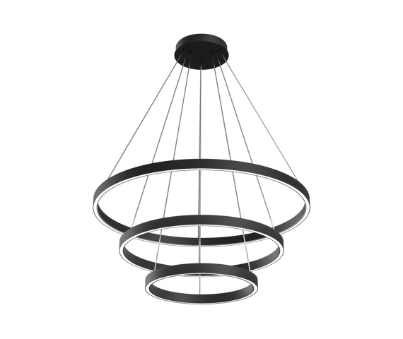 Lampa wisząca RIM MOD058PL-L100B4K w kolorze czarnym MAYTONI