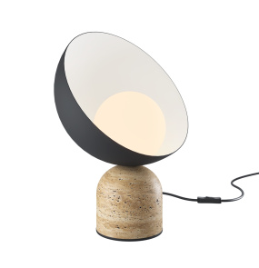 Lampa stołowa TAVO MOD453TL-01B kamienna oprawa z czarnym kloszem MAYTONI