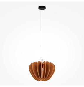 Lampa wisząca CAMBIO MOD398PL-01BR oprawa w kolorze czarnym z pomarańczowym abażurem MAYTONI