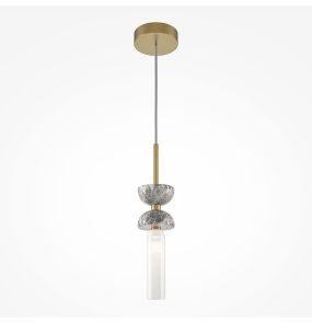 Lampa wisząca KYOTO MOD178PL-01GR oprawa w kolorze złotym z marmurowymi elementami MAYTONI