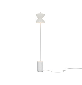 Lampa podłogowa KYOTO MOD178FL-L11W3K oprawa w kolorze białym z marmurową podstawą MAYTONI