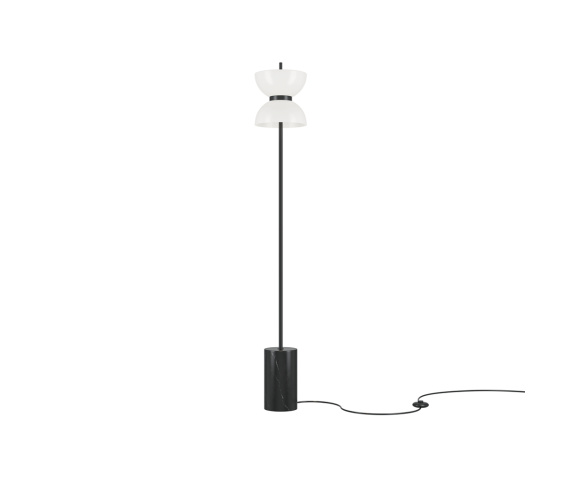 Lampa podłogowa KYOTO MOD178FL-L11B3K oprawa w kolorze czarnym z marmurową podstawą MAYTONI