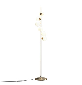 Lampa podłogowa DALLAS MOD545FL-06G oprawa w kolorze złotym MAYTONI