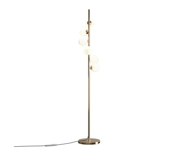 Lampa podłogowa DALLAS MOD545FL-06G oprawa w kolorze złotym MAYTONI