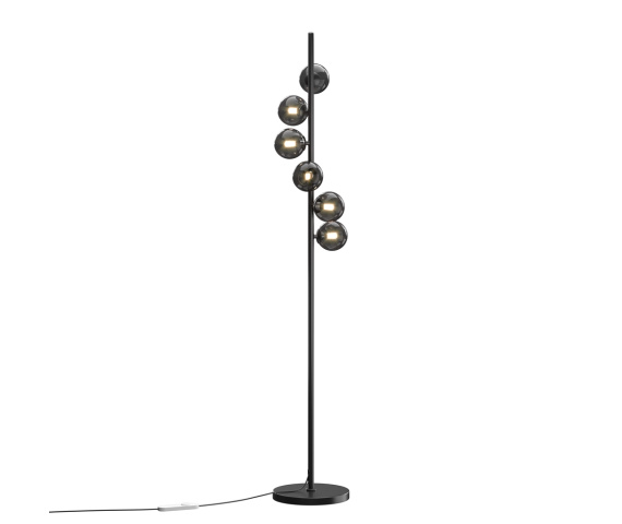 Lampa podłogowa DALLAS MOD545FL-06B oprawa w kolorze czarnym MAYTONI