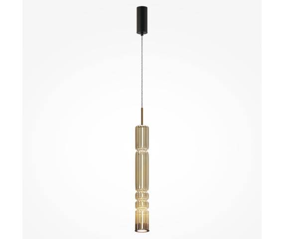 Lampa wisząca ORDO MOD272PL-L12BS3K oprawa w kolorze czerni i złota MAYTONI