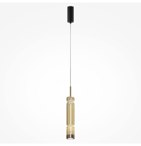 Lampa wisząca ORDO MOD272PL-L12BS3K1 oprawa w kolorze czerni i złota MAYTONI