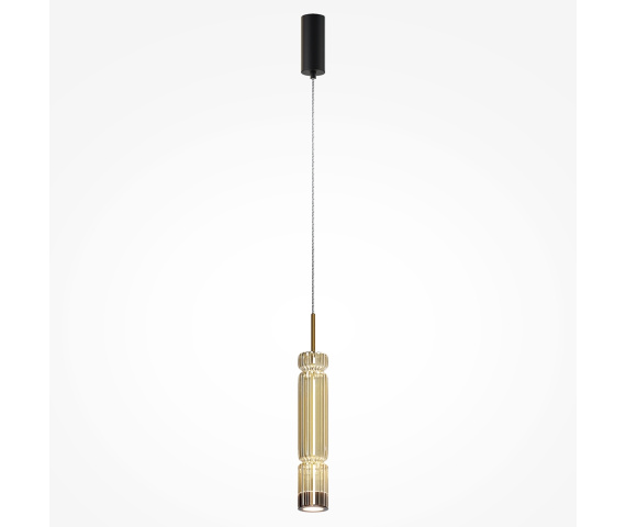 Lampa wisząca ORDO MOD272PL-L12BS3K1 oprawa w kolorze czerni i złota MAYTONI