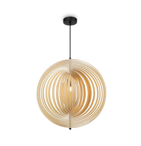 Lampa wisząca ROOTS MOD197PL-01W2 oprawa w kolorze czerni i drewna MAYTONI