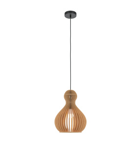 Lampa wisząca ROOTS MOD192PL-01W1 oprawa w kolorze czerni i drewna MAYTONI