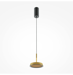 Lampa wisząca EL MOD041PL-L15G3K oprawa w kolorze czerni i złota MAYTON