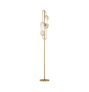 Lampa podłogowa MARMO MOD099FL-02G oprawa w kolorze mosiądzu MAYTONI
