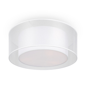 Plafon BERGAMO MOD613CL-03W1 oprawa w kolorze chromu z białym abażurem MAYTONI