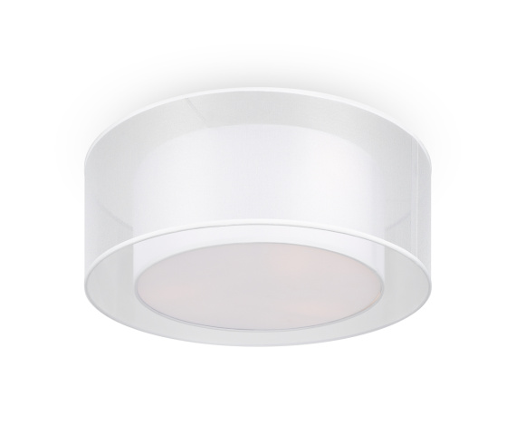 Plafon BERGAMO MOD613CL-03W1 oprawa w kolorze chromu z białym abażurem MAYTONI
