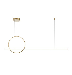 Lampa wisząca HALO MOD247PL-L49BSK oprawa w kolorze mosiądzu MAYTONI
