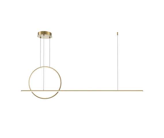 Lampa wisząca HALO MOD247PL-L49BSK oprawa w kolorze mosiądzu MAYTONI