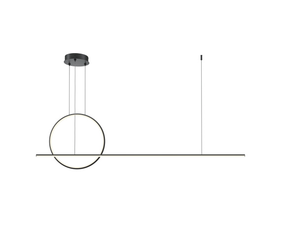 Lampa wisząca HALO MOD247PL-L49BK oprawa w kolorze czarnym MAYTONI