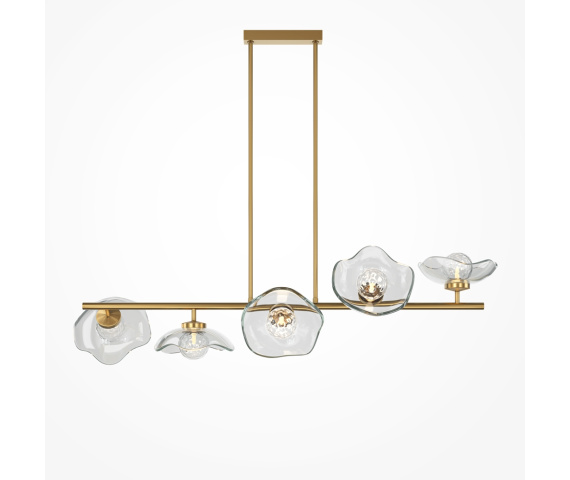 Lampa wisząca MIRACLE MOD207PL-05BS oprawa w kolorze mosiądzu MAYTONI