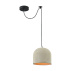 Lampa wisząca BRONI T451-PL-01-GR oprawa w kolorze czarnym z szarym kloszem MAYTONI