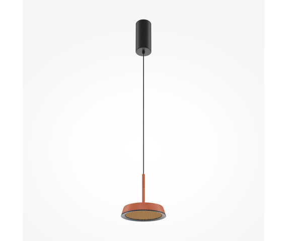 Lampa wisząca EL MOD041PL-L15TR3K oprawa w kolorze czarno-pomarańczowym MAYTON