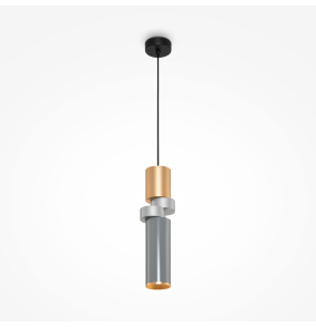 Lampa wisząca PALETTE MOD303PL-01CFL3 oprawa w kolorze czerni złota i szarości MAYTON