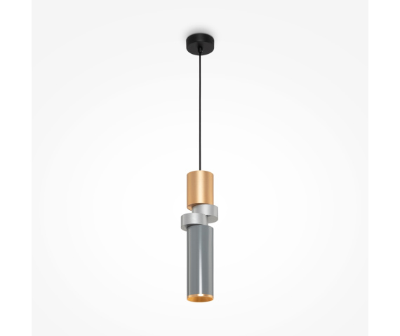 Lampa wisząca PALETTE MOD303PL-01CFL3 oprawa w kolorze czerni złota i szarości MAYTON