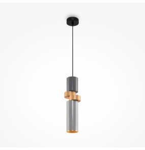 Lampa wisząca PALETTE MOD303PL-01CFL2 oprawa w kolorze czerni złota i szarości MAYTON