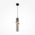 Lampa wisząca PALETTE MOD303PL-01CFL2 oprawa w kolorze czerni złota i szarości MAYTON