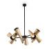 Lampa wisząca GIRO MOD095PL-10BS oprawa w kolorze czerni i mosiądzu MAYTON