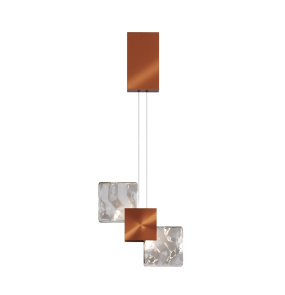 Lampa wisząca QUADRO MOD519PL-L8C3K oprawa w kolorze miedzianym MAYTONI