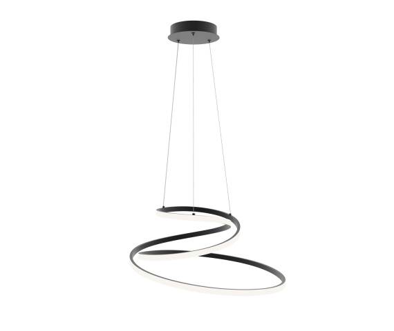 WYPRZEDAŻ Lampa wisząca Lorila PND-2168-M-BK oprawa w kolorze czarnym ITALUX