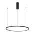 WYPRZEDAŻ Lampa wisząca Vinola PND-56135B-080RPP-BK-3KS4K-TRDIMM oprawa w kolorze czarnym ITALUX