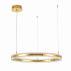 Lampa wisząLampa wisząca ARKADIA LED 80 cm - złoty połysk z kryształowym pierścieniem