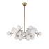 Lampa wisząca CHIC-6, biało złota 90 cm