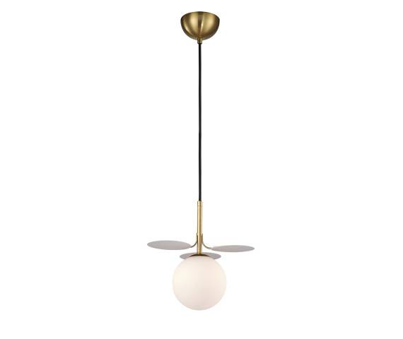 Lampa wisząca CHIC-1 biało złota, 20 cm