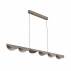 Lampa wisząca NAMI LINE 143 cm - LED, szary szczotkowany, falista forma
