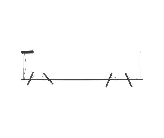 Lampa wisząca PURE-TUTUA 2024-18 oprawa w kolorze czarnym PAUL NEUHAUS