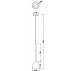 Lampa wisząca Libra MD2128-1R oprawa w kolorze srebrnym z czerwonym kloszem ZUMA LINE