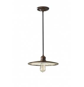 Lampa wisząca Urban Renewal FE/URBANRWL/P/E Feiss brązowa oprawa w stylu loft