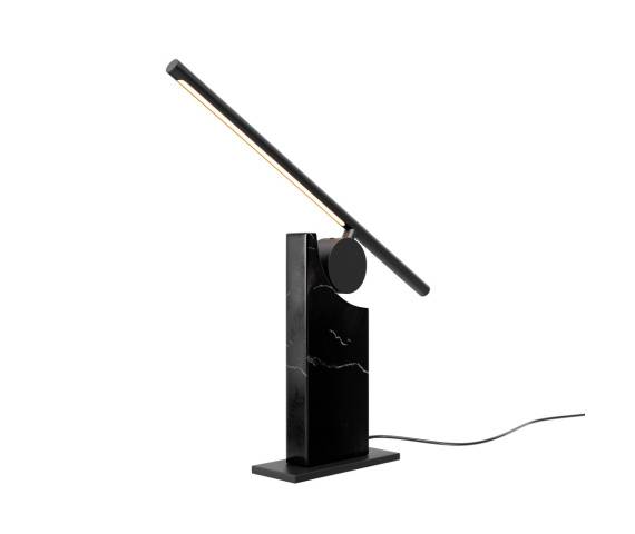 Lampa stołowa MONUMENTO MOD467TL-L9B3K oprawa w kolorze czarnego marmuru MAYTONI