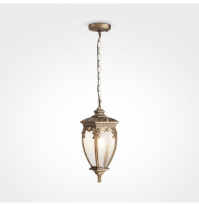 Zewnętrzna lampa wisząca FLEUR O414PL-01GB oprawa w kolorze postarzanego złota MAYTONI